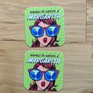 NWOT Mamacita Needs A Margarita Drink Coasters, Disposable (20 Pack)